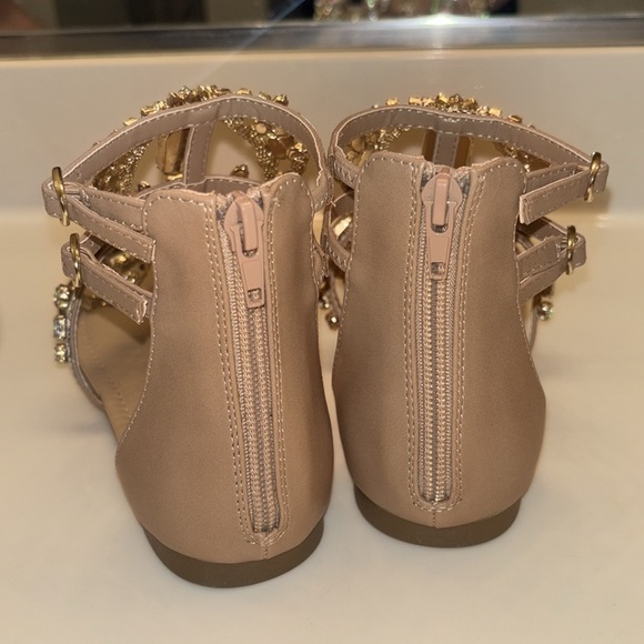 Embellished Tan Sandals - Picture 4 of 5